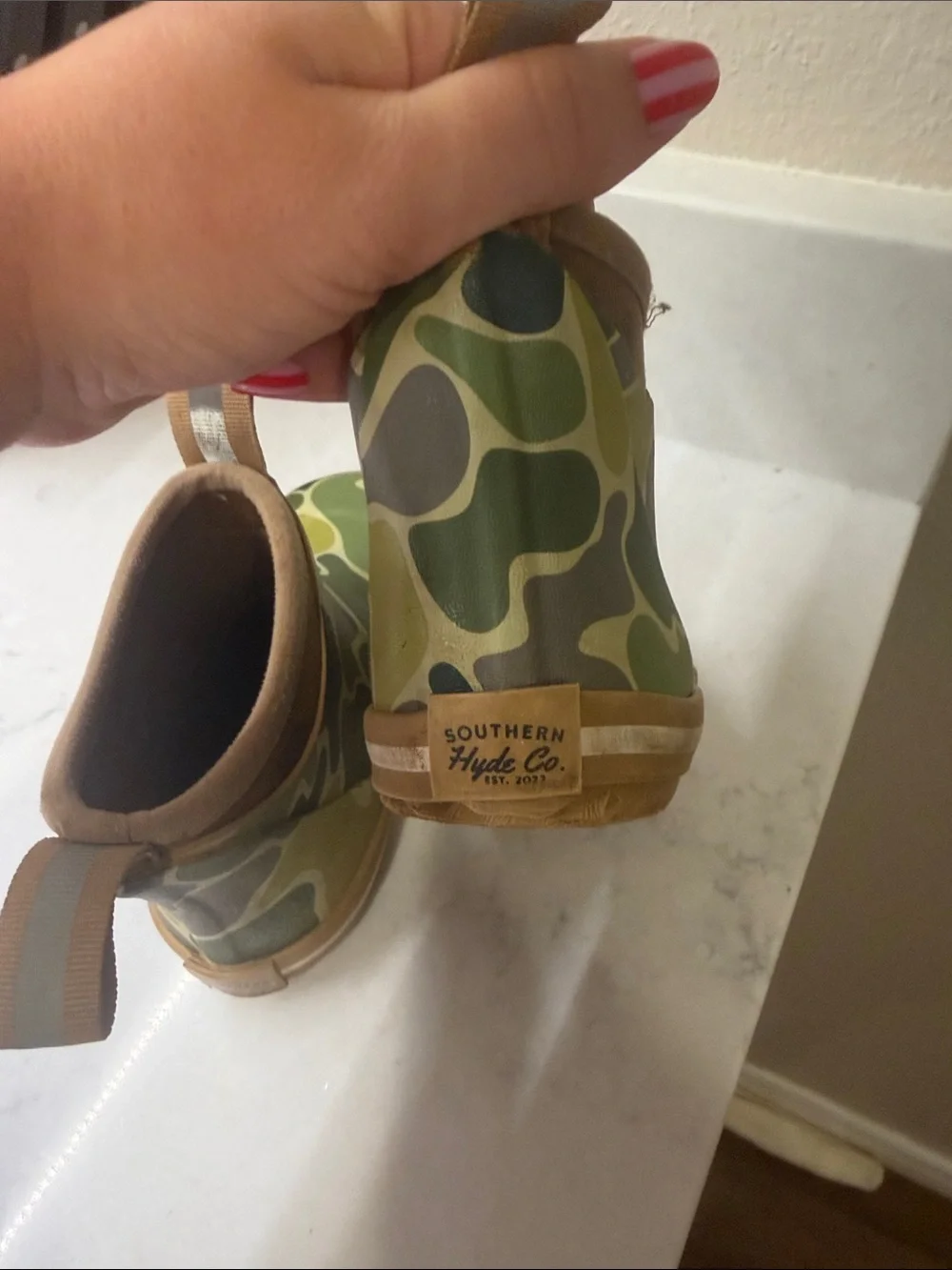 Southern Hyde Co Deck Boots - Green Camo